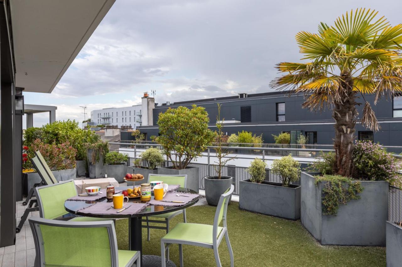 Illanka - Appartement 3 Chambres Avec Parking Et Terrasse Proche Gare Rennes Luaran gambar